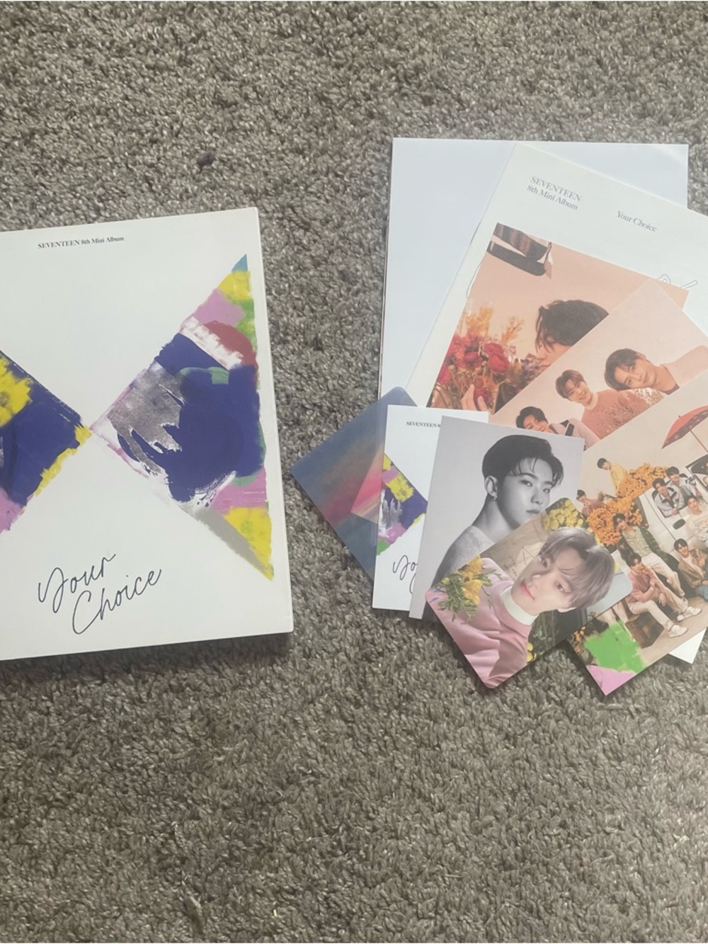 SEVENTEEN Your Choice White Album with Colorful Artwork